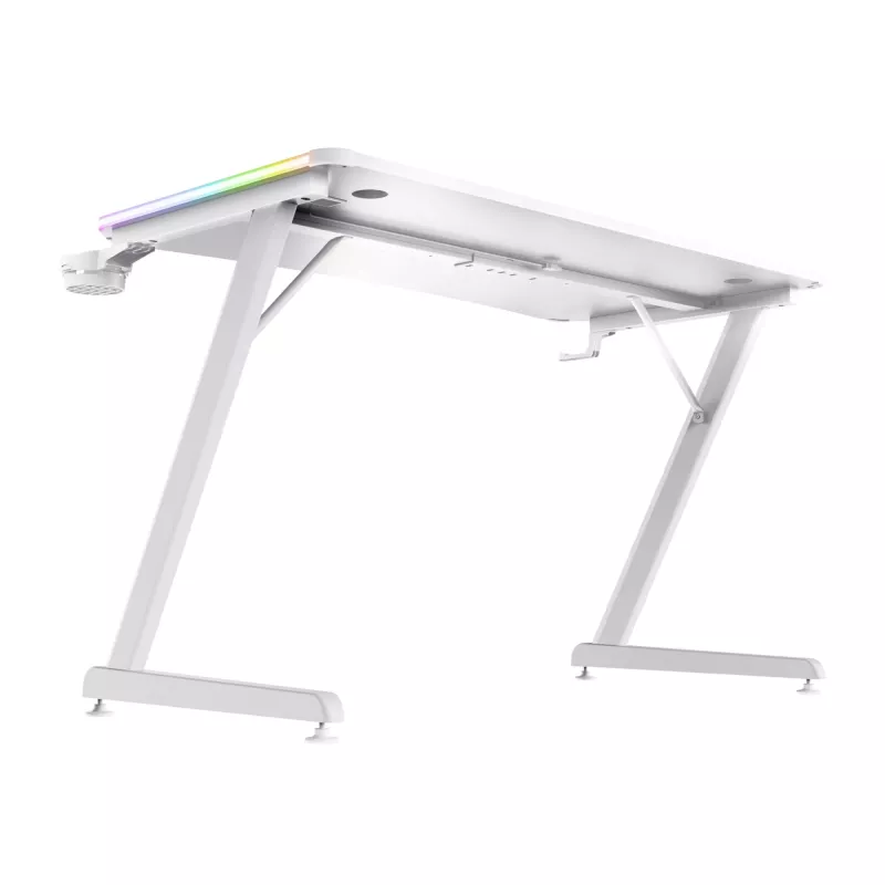 Žaidimų stalas Trust GXT 709W LUMINUS Baltas
