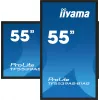 iiyama TF5539AS-B1AG ženklinimo ekranas Kiosko dizainas 138,7 cm (54,6 colio) LED 435 cd/m² 4K Ultra HD juodas Liečiamas ekranas Įmontuotas procesorius Android 11 24/7