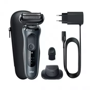 Braun Series 6 61-N1200s folijos skustuvas su trimeriu, juodas