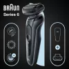 Braun Series 6 61-N1200s folijos skustuvas su trimeriu, juodas