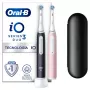 Oral-B iO3 Duo suaugusiųjų vibracinis dantų šepetėlis Juoda, Rožinė, Balta