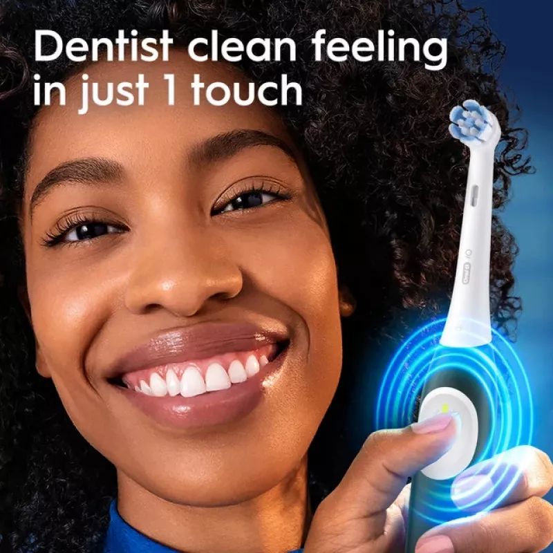 BRAUN Oral-B iO Series 2 Green dantų šepetėlis įkraunamas su kelioniniu dėklu