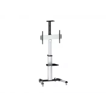 Equip 650602 37-70 inch 90° Rotate vieno ekrano LFD vežimėlis, 50 kg, 94 cm (37 inch), 177,8 cm (70 inch), 200 x 200 mm, 600 x 400 mm, -12 - 5°