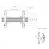 Equip 37–65 colių modulinis TV laikiklis su Push-In Pop-Out mechanizmu