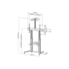 Equip 650605 Ultra-didelis teleskopinis stovas LFD 60-100 colių