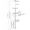 Equip 650606 motorizuotas TV stovas 37–65 coliams su nuotolinio valdymo pultu