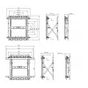 Equip TV sieninis laikiklis Push-In Pop-Out 19-55 colių, 50 kg, VESA 100x100-600x400 mm