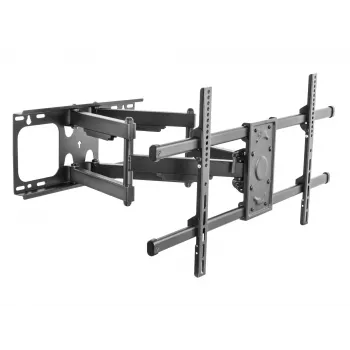 Equip TV sieninis laikiklis 37-90 colių, pasukamas/pakreipiamas, 200 x 200 mm, 816 x 410 mm, -15 - 5°, -60 - 60°, plienas, juodas