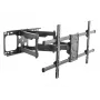 Equip TV sieninis laikiklis 37-90 colių, pasukamas/pakreipiamas, 200 x 200 mm, 816 x 410 mm, -15 - 5°, -60 - 60°, plienas, juodas