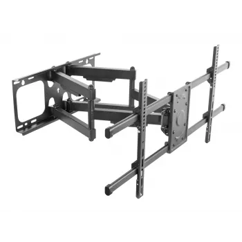 Equip TV sieninis laikiklis 37-90 colių, pasukamas/pakreipiamas, 200 x 200 mm, 816 x 410 mm, -15 - 5°, -60 - 60°, plienas, juodas