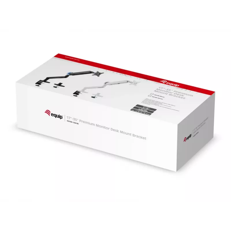 Equip 650185 Premium monitorinis laikiklis stalviršiui, 17–35 colių, baltas