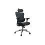 Equip ergonominė premium biuro kėdė su galvos atrama ir porankiais, mėlyna juoda