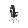 Equip ergonominė premium biuro kėdė su galvos atrama ir porankiais, mėlyna juoda