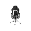 Equip ergonominė premium biuro kėdė su galvos atrama ir porankiais, mėlyna juoda