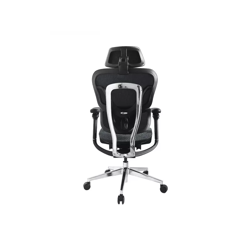 Equip ergonominė premium biuro kėdė su galvos atrama ir porankiais, mėlyna juoda