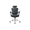 Equip ergonominė premium biuro kėdė su galvos atrama ir porankiais, mėlyna juoda