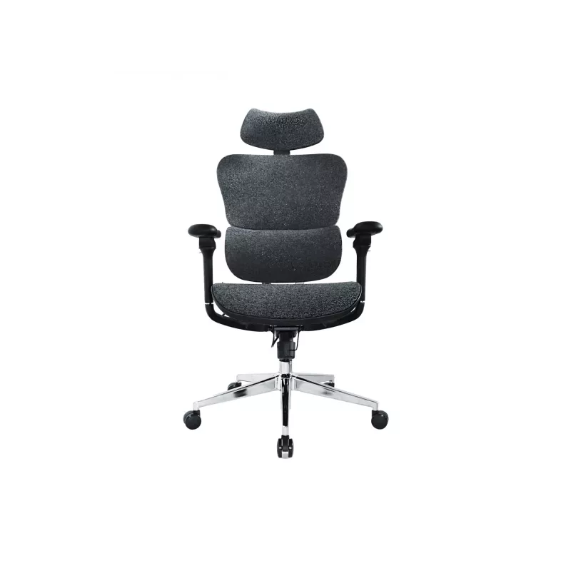Equip ergonominė premium biuro kėdė su galvos atrama ir porankiais, mėlyna juoda