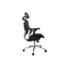 Equip ergonominė premium biuro kėdė su galvos atrama ir porankiais, mėlyna juoda