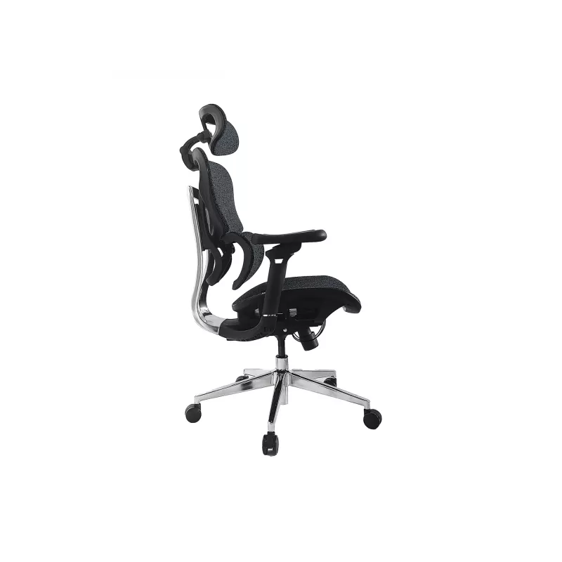 Equip ergonominė premium biuro kėdė su galvos atrama ir porankiais, mėlyna juoda