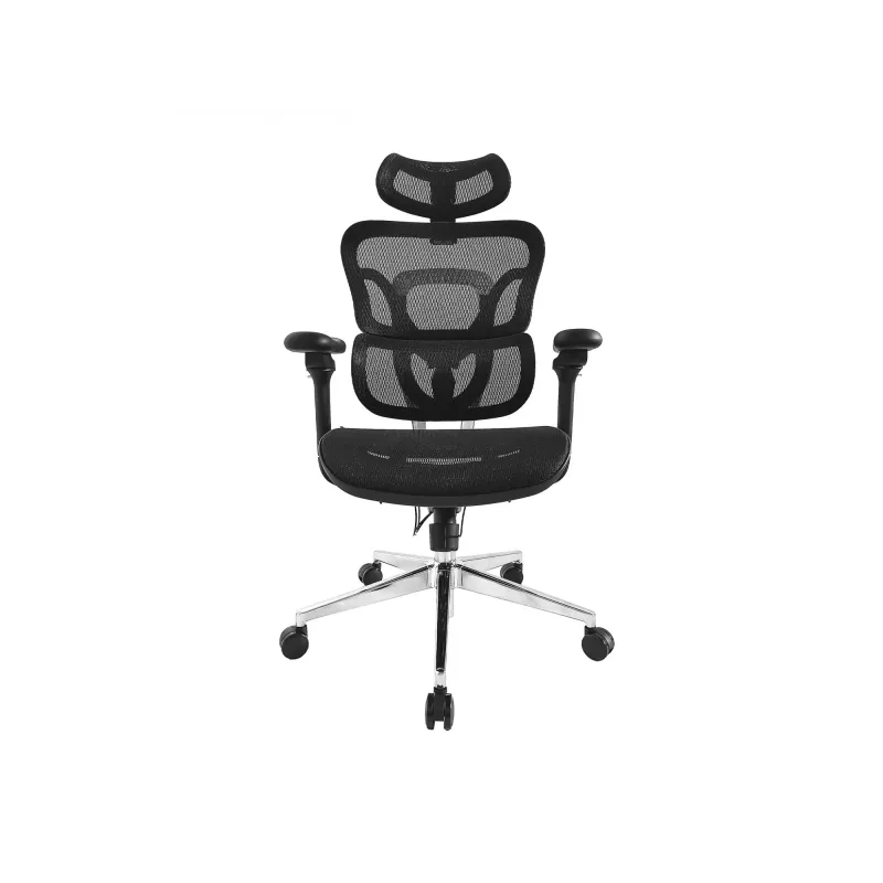 Equip ergonomiškas premium biuro kėdė su galvos atrama ir porankiais, juoda