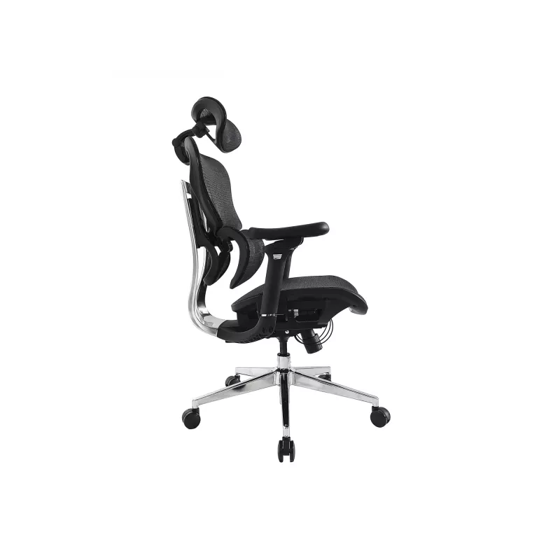Equip ergonomiškas premium biuro kėdė su galvos atrama ir porankiais, juoda