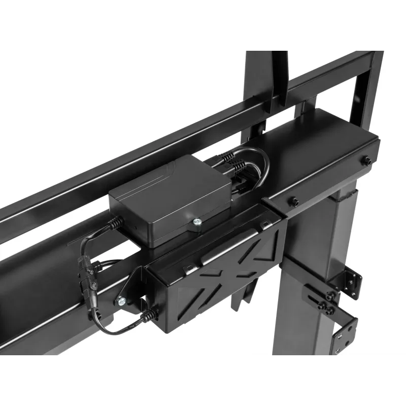 Equip fiksuotas motorizuotas sieninis laikiklis televizoriams 55-100 colių, 139,7 cm (55 inch), 2,54 m (100 inch), 200 x 200 mm, 800 x 600 mm, aliuminis, plastikas, nerūdijantis plienas, juoda