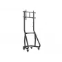 Equip 37-80 colių sunkiasvoris televizoriaus vežimėlis, 94 cm (37 inch), 2,03 m (80 inch), 200 x 200 mm, 600 x 400 mm, aliuminis, plastikas, nerūdijantis plienas, juoda