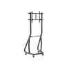 Equip 37-80 colių sunkiasvoris televizoriaus vežimėlis, 94 cm (37 inch), 2,03 m (80 inch), 200 x 200 mm, 600 x 400 mm, aliuminis, plastikas, nerūdijantis plienas, juoda