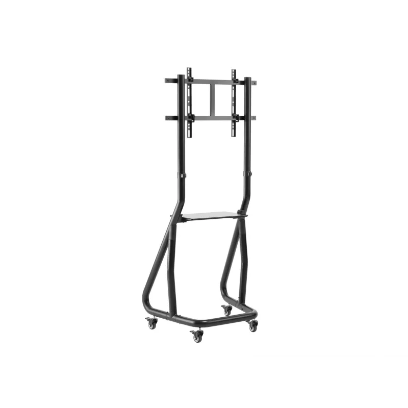 Equip 37-80 colių sunkiasvoris televizoriaus vežimėlis, 94 cm (37 inch), 2,03 m (80 inch), 200 x 200 mm, 600 x 400 mm, aliuminis, plastikas, nerūdijantis plienas, juoda