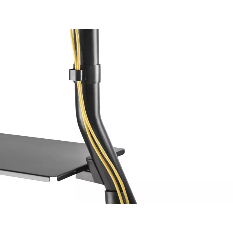 Equip 37-80 colių sunkiasvoris televizoriaus vežimėlis, 94 cm (37 inch), 2,03 m (80 inch), 200 x 200 mm, 600 x 400 mm, aliuminis, plastikas, nerūdijantis plienas, juoda