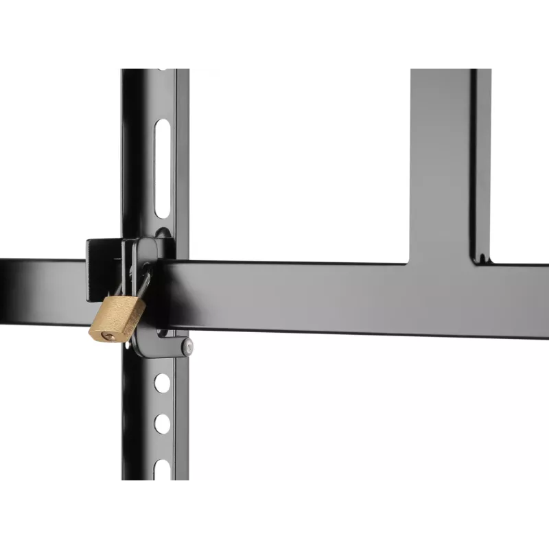 Equip 37-80 colių sunkiasvoris televizoriaus vežimėlis, 94 cm (37 inch), 2,03 m (80 inch), 200 x 200 mm, 600 x 400 mm, aliuminis, plastikas, nerūdijantis plienas, juoda