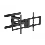 Equip pilno judesio TV laikiklis 43-100 colių, 200x200-800x400 mm, -10-5°, -60-60°, plastikas, nerūdijantis plienas, juodas