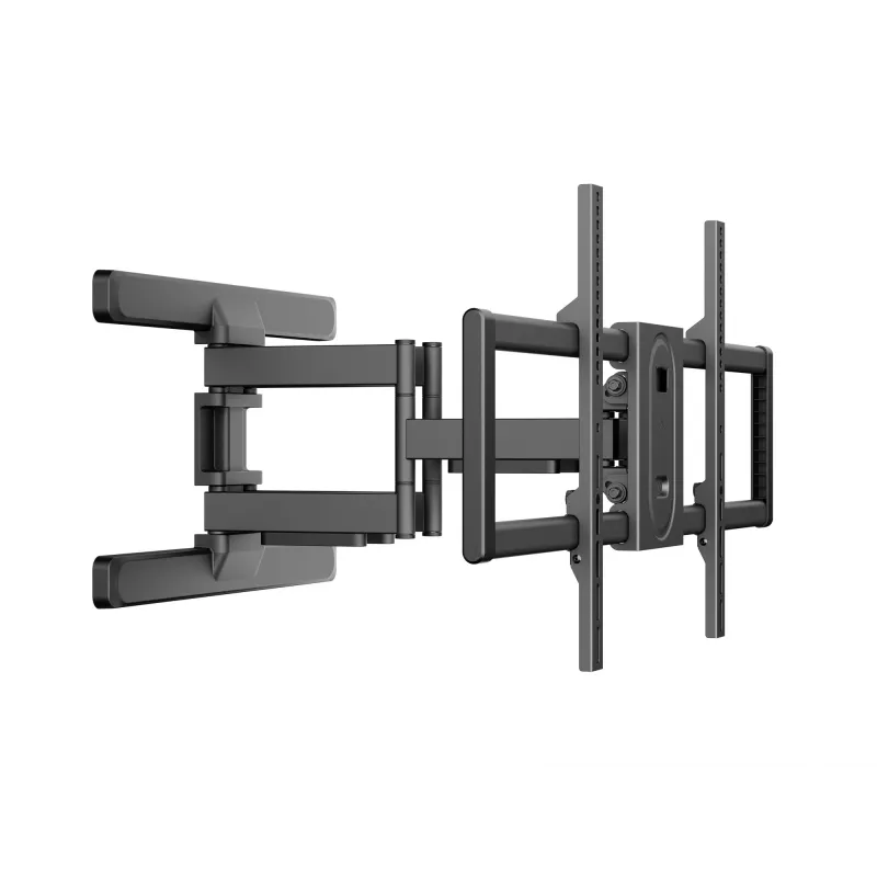 Equip pilno judesio TV laikiklis 43-100 colių, 200x200-800x400 mm, -10-5°, -60-60°, plastikas, nerūdijantis plienas, juodas