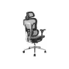 Equip Ergonominė Premium biuro kėdė su galvos atrama ir porankiais, pilka