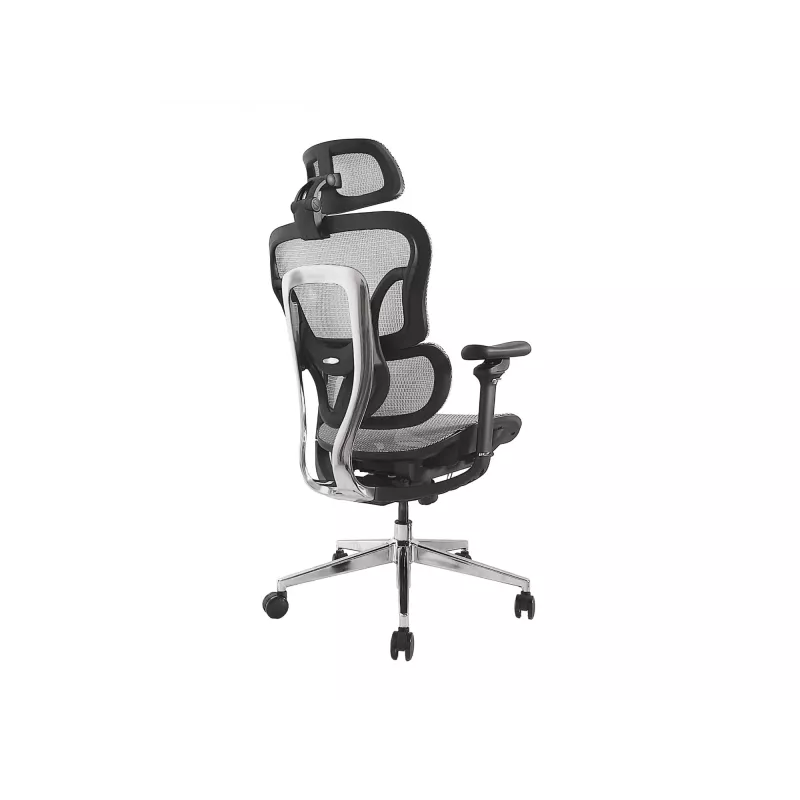 Equip Ergonominė Premium biuro kėdė su galvos atrama ir porankiais, pilka