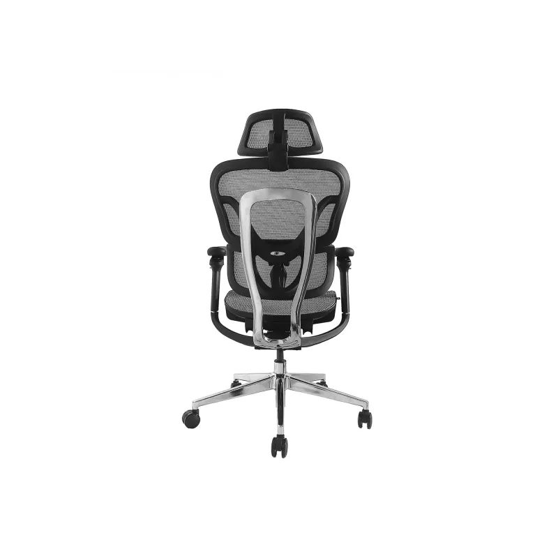 Equip Ergonominė Premium biuro kėdė su galvos atrama ir porankiais, pilka