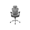 Equip Ergonominė Premium biuro kėdė su galvos atrama ir porankiais, pilka