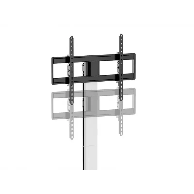 Grindinis TV stovas EQUIP 650614 37–86 colių ekranams, iki 45 kg, VESA 100x100–600x400, aukštis 900–1100 mm, pakreipimas -10° iki 5°, sidabrinis