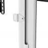 Grindinis TV stovas EQUIP 650614 37–86 colių ekranams, iki 45 kg, VESA 100x100–600x400, aukštis 900–1100 mm, pakreipimas -10° iki 5°, sidabrinis