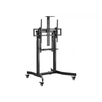 Equip mobilus motorizuotas LFD vežimėlis 55-100 colių, 2.54 m (100 col.), 200 x 200 mm, 800 x 600 mm, -10 - 5°, aliuminis, plastikas, nerūdijantis plienas, juoda