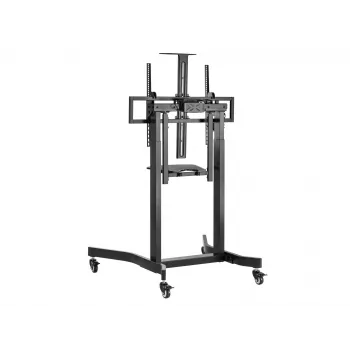 Equip mobilus motorizuotas LFD vežimėlis 55-100 colių, 2.54 m (100 col.), 200 x 200 mm, 800 x 600 mm, -10 - 5°, aliuminis, plastikas, nerūdijantis plienas, juoda