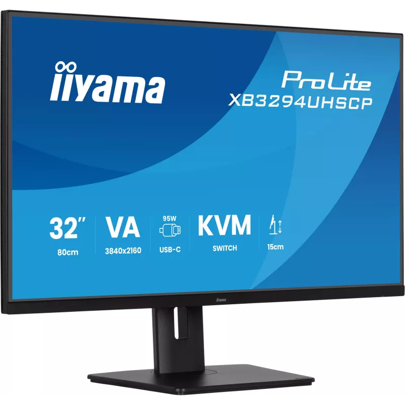 Monitorius iiyama ProLite XB3294UHSCP-B1 80 cm (31.5 colio) 3840 x 2160 pikselių 4K Ultra HD juodas