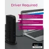 ICY BOX IB-DK2252AC stotelė su USB 3.2 Gen 1 (3.1 Gen 1) Type-C, juoda