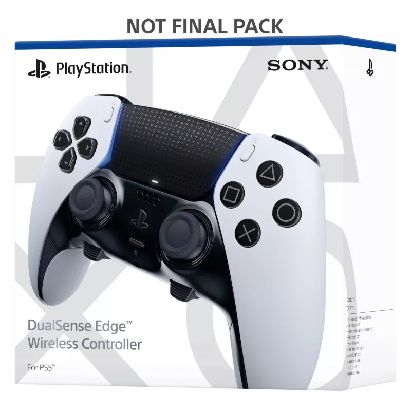 Sony DualSense Edge belaidis valdiklis, juodas/baltas, Bluetooth, PS5