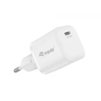 Equip 1-Port 20W USB-C PD įkroviklis, 25vnt./pakuotė, vidaus, AC, 12 V, baltas