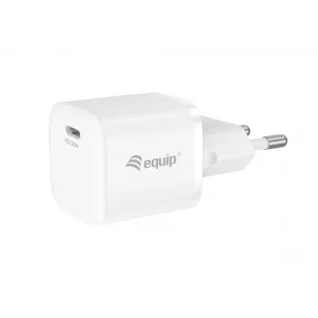 Equip 1-Port 20W USB-C PD įkroviklis, 25vnt./pakuotė, vidaus, AC, 12 V, baltas