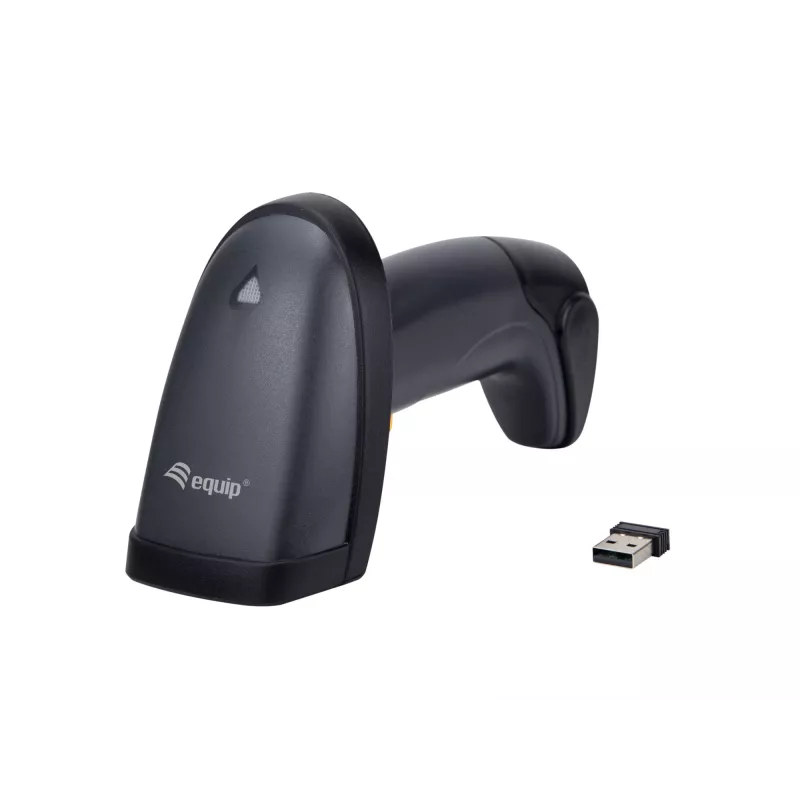 Equip Wireless 2D dviejų režimų brūkšninių kodų skaitytuvas su stovu, 2,4 GHz + Bluetooth