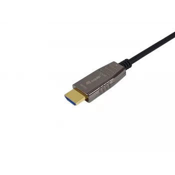 Equip HDMI 2.1 aktyvus optinis kabelis, 10m, 8K/60Hz, HDMI A tipo (standartinis), HDMI A tipo (standartinis), 3D, garso grįžtamasis kanalas (ARC), juodas