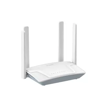 D-Link 4G LTE N300 Wi-Fi maršrutizatorius, Wi-Fi 4 (802.11n), vienos juostos (2,4 GHz), Ethernet LAN, 4G, baltas, stalinis maršrutizatorius