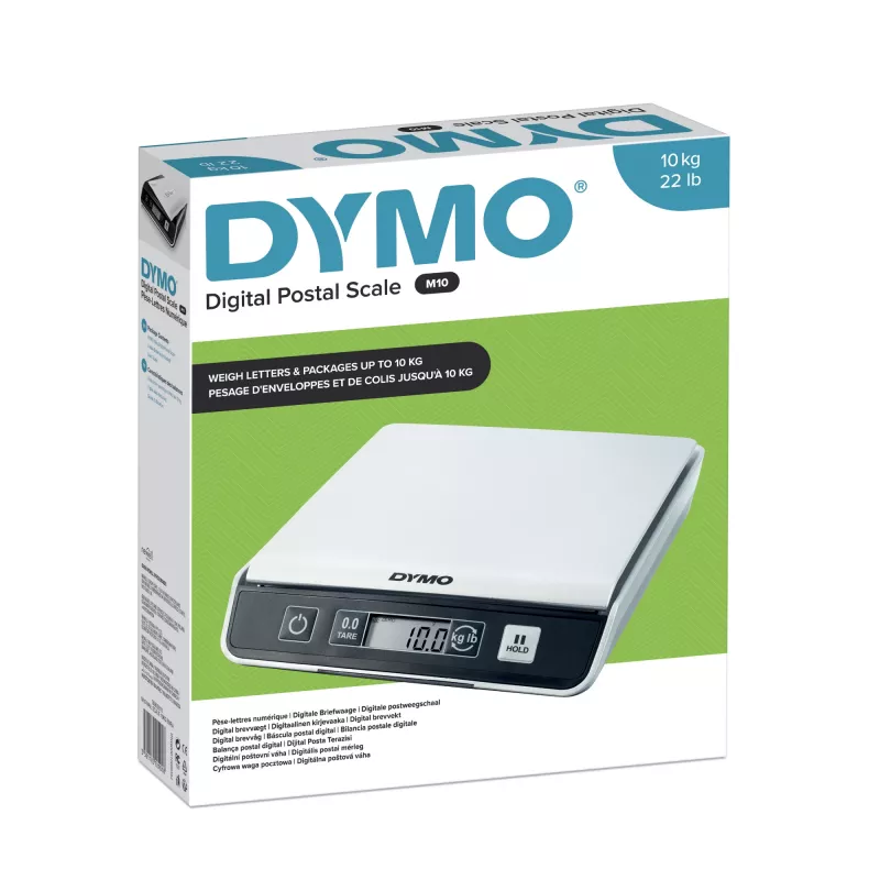DYMO M10 Skaitmeninės siuntų svarstyklės | iki 10 kg talpa | 20 cm x 20 cm